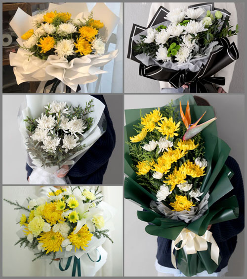 内蒙古呼和浩特土默特左旗台阁牧镇白事花束代送